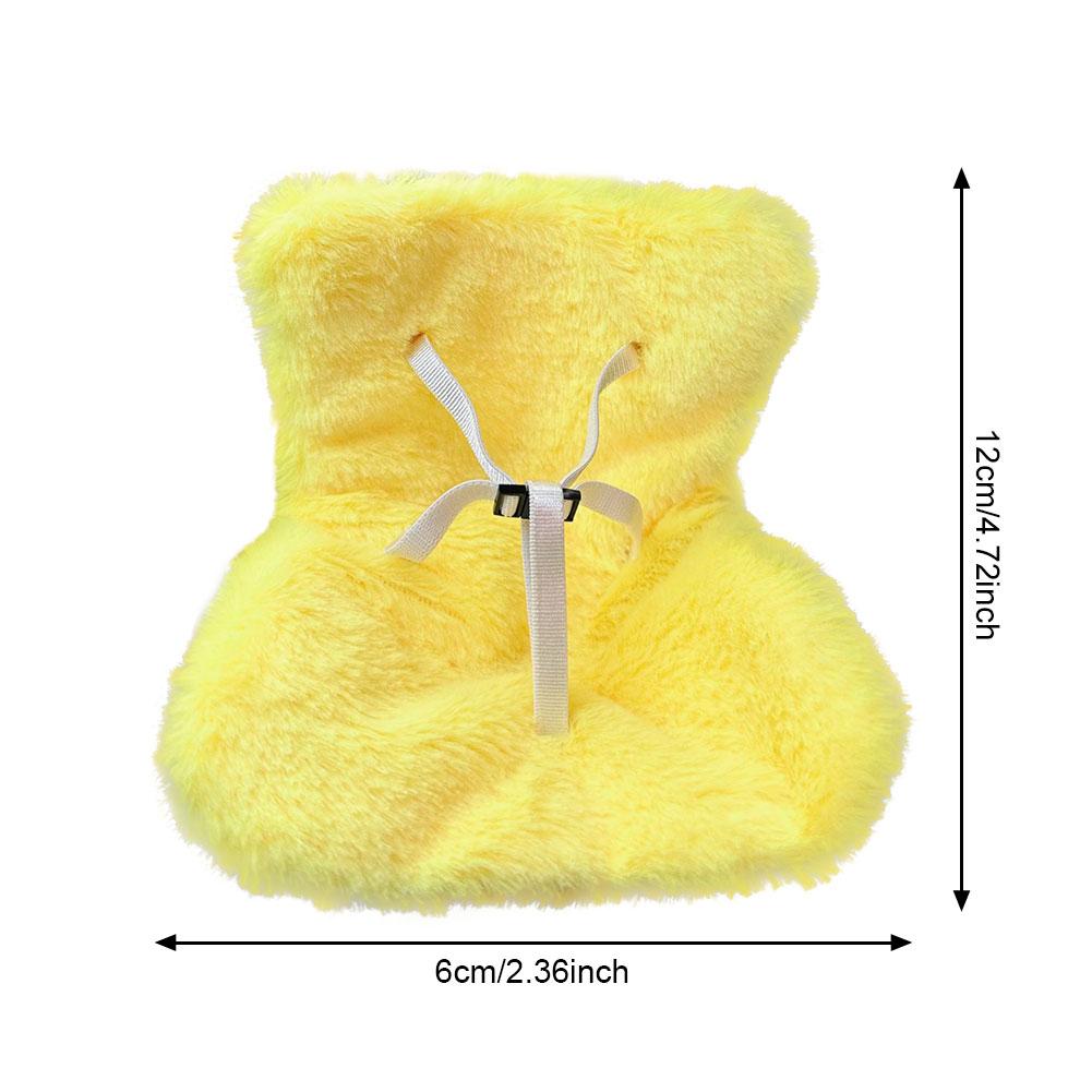 For Kawaii 17cm Labubu Doll Safety Seat Car Air Outlet Decoration Mini Plush Doll Accessories Plush Chair Car Interior Ornament