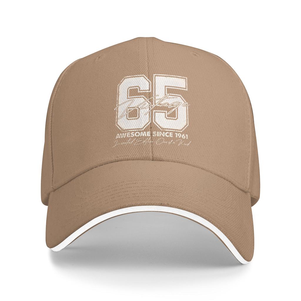 65 Year Old Gifts Vintage 1961 Limited Edition 65th Birthday Baseball Cap  Kpop Rock Sun-Proof Hip Hop Hats Custom Baseball Caps