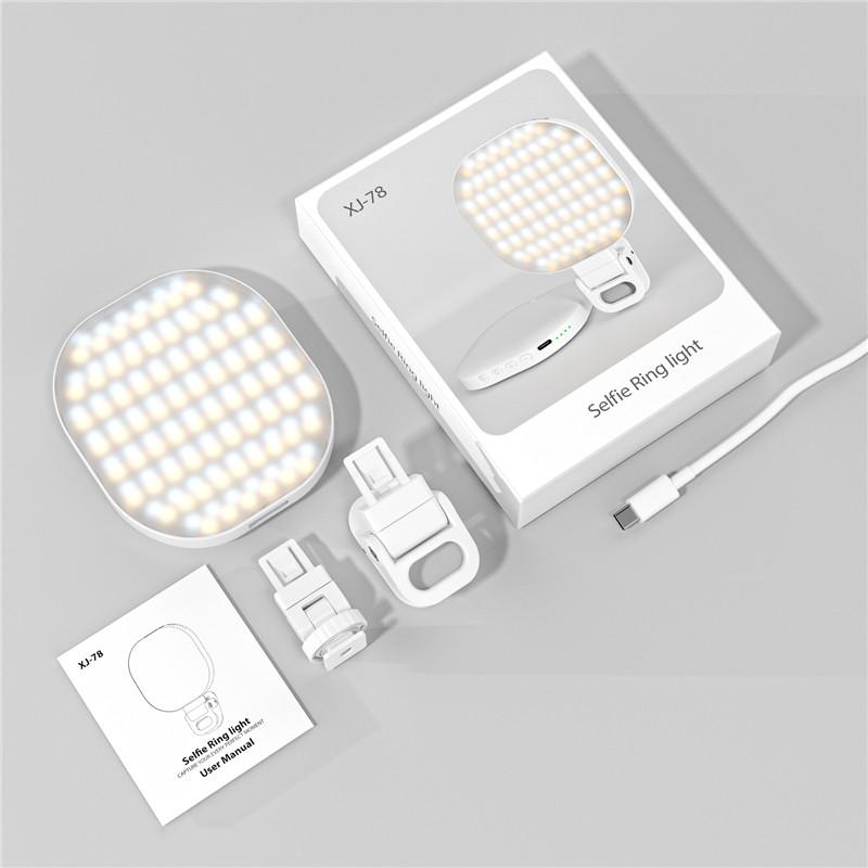 

Smartphone Selfie Light Selfie Video Conference Light Portable LED Light Compatible 3000-6500K For Cell Phone IPad Laptop Camera белый