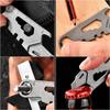 Bottle Opener Pry Bar Scale EDC  Keychain Multifunctional Tool Window Breaker Gift Titanium Alloy EDC Crowbar with Necklace