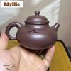 190ml Vintage Yixing Purple Clay Teapots Handmade Rong Tian Pot Raw Ore Purple Mud Kettle With Filter Zisha Tea Set For Tea Gift