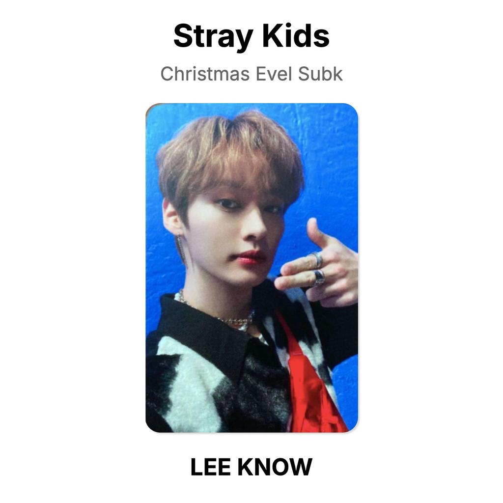 Stray Kids Christmas Evel Subk Official Photocard