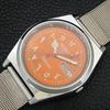 AUTOMATIC VINTAGE REFURBISHED SEIKO 5 6309A JAPAN MENS ORANGE WATCH a442573-1