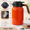 Portable Large Capacity Stainless Steel Tea Stewing Pot with Wooden Handle and Water Separator