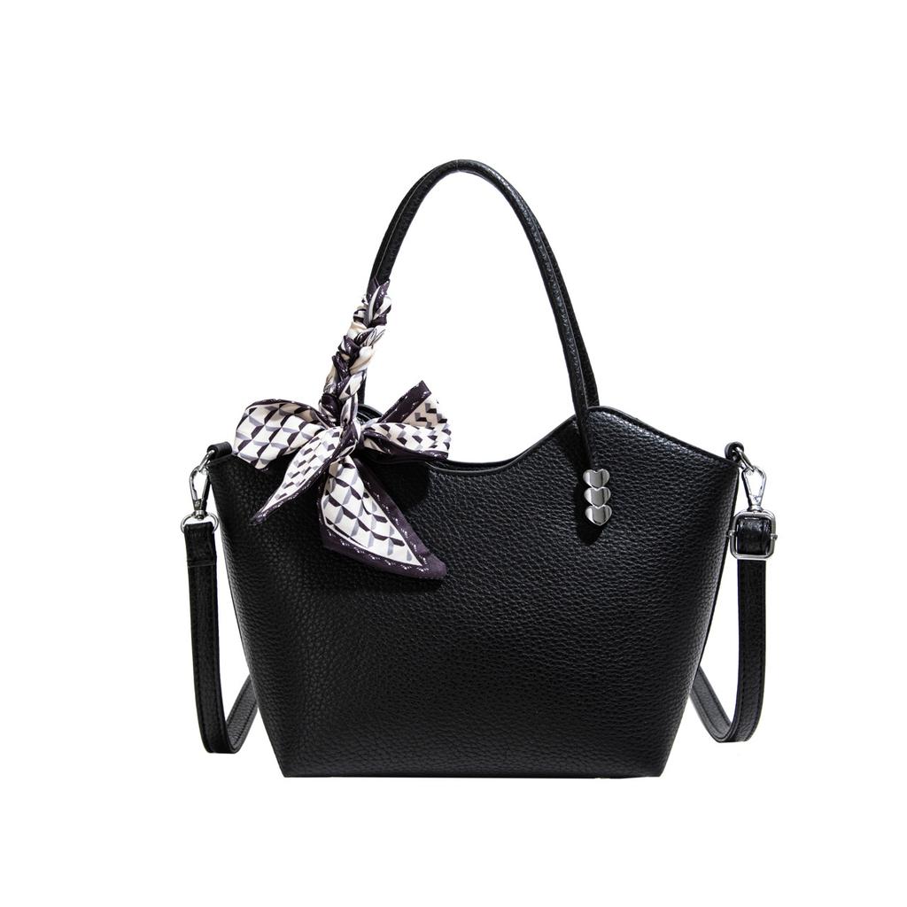 Vintage Commuter Underarm Bag Women'S Fashion Large-Capacity Shoulder Handbag Textured Tote Bag