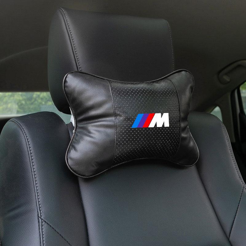 Tetieră Scaun Auto Logo Auto Pernă de Gât Accesorii Auto Pentru BMW M E34 E36 E60 E90 E46 E39 E70 F10 F20 F30 X5 X6 X1 M3 M5 M6 E71 F01 F02 F87