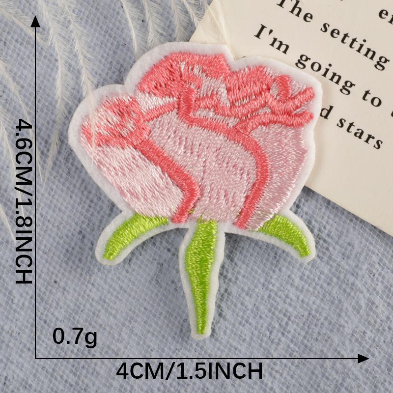 Self-Adhesive Embroidery Flower & Letter Patches for Clothing Accessories