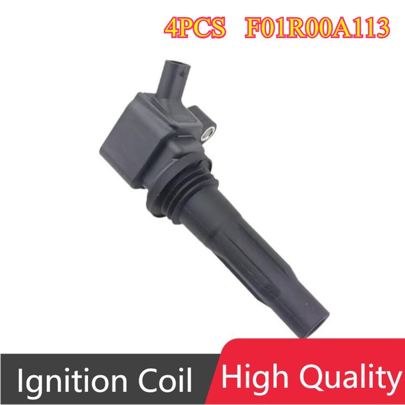 4Pcs F01R00A113 10239858 Ignition Coil For MG ZS MG3 1.5L 2016- ROEWE i5 1.5L i6 PLUS RX3 1.6L 2017- Car Accessories