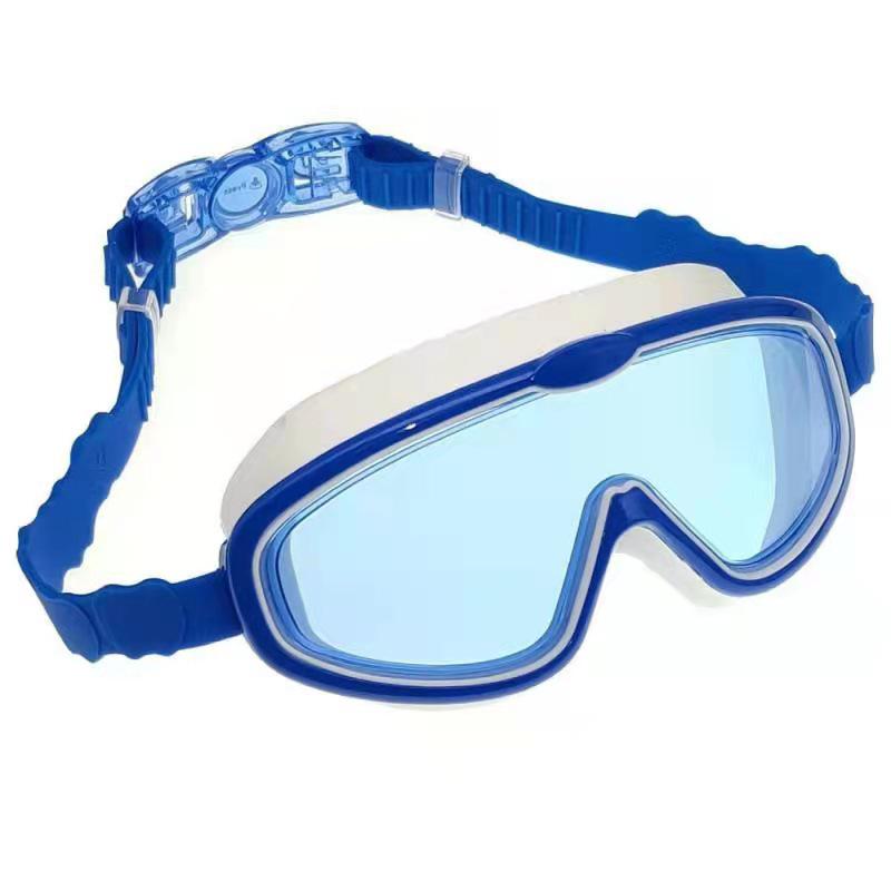 Children's Waterproof & Fog-Proof Large Frame Swimming Goggles - HD Clarity Swimming Glasses