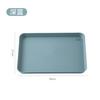 White Plastic Tray, Multi-function, Rectangular Storage Tray, Nordic Simple, Home, Kitchen, Supplies, Fruit, Dessert , 29*17cm