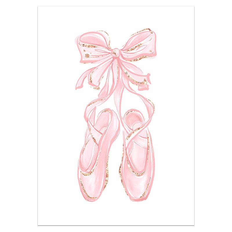 Nordic Ballet Princess Nursery Poster Unicorn Wall Art Canvas Painting Swan Wall Pictures For Children Room Kid Cuadros Decor