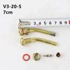 10 PCS Trucks Valve Stem V3.20.4 ,V3.20.5 V3.20.6 Valve Stems Brass Tubeless Tire Valve Adaptor for  Trucks Buses Large Vehicles