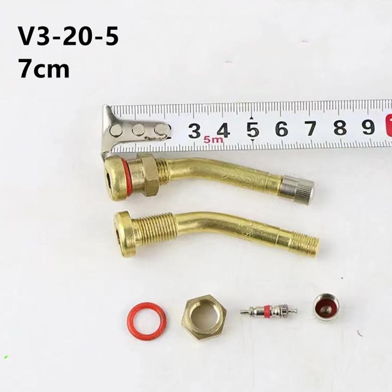 10 PCS Trucks Valve Stem V3.20.4 ,V3.20.5 V3.20.6 Valve Stems Brass Tubeless Tire Valve Adaptor for Trucks Buses Large Vehicles