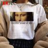 Vintage Aesthetic Mona Lisa Tshirt For Unisex Funny Cartoon Design Harajuku Graphic Fashion Ladies Streetwear Top