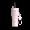 Stylish 316 Stainless Steel Insulated Straw Tumbler with Ceramic Liner
