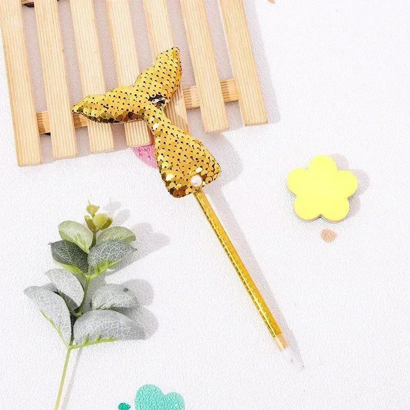 Kreatív Sellő Golyóstoll Sétáló Golyóstollak Hercegnő Írószer Aranyos Aláírás Iskolás Diák Kawaii Írószerek