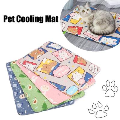 Alfombrilla refrescante lavable para perros, almohadilla de verano, cama fría para mascotas, lindos suministros para mascotas