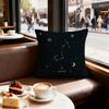 Constellation Pattern Cushion Cover Set of  Decorative Short Plush Pillow Covers for Sofa Soft  Cushion Case X Cm