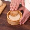 Herramienta de Madera para Hacer Masa de Empanadillas Redonda Molde para Hacer Envolturas de Empanadillas Herramienta Reutilizable para Presionar Masa Diy