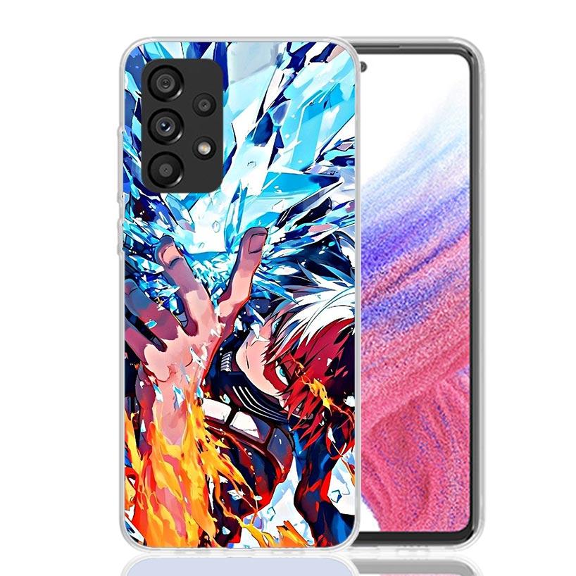Todoroki Shoto MHA My Hero Phone Case For Samsung Galaxy A17 A16 A14 A15 A13 A57 A56 A54 A55 A53 A37 A36 A34 A35 A33 A26 A24 A25