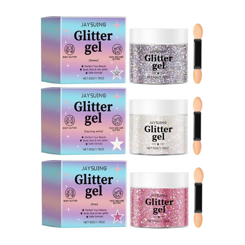 Jaysuing Sparkling Glitter Gel Collection For Stunning Shimmering Makeup Looks