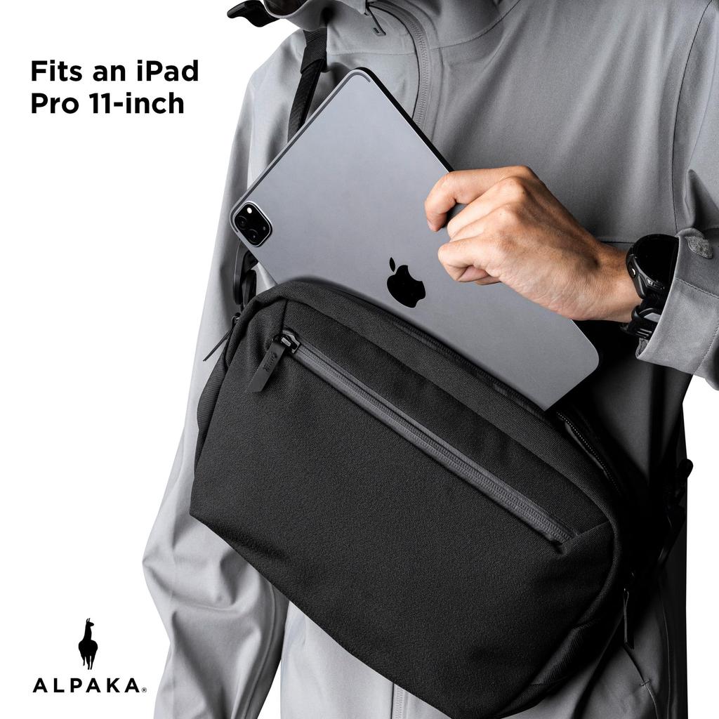 Gosling iPad Pro 11 Inch Tablet Case Travel and Electronics Organizer with Spacious Compartments Weatherproof Axoflux [ALPAKA] - - - (Black)