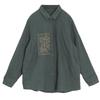 Women's Spring/Fall Plus-Size Loose-Fit Cotton-Linen Blouse: Casual, Elegant Long-Sleeve Embroidered Top