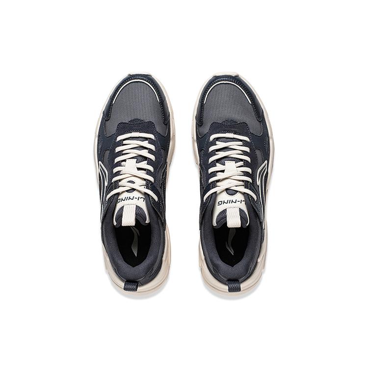 Li Ning Firefly Casual Shoes Men's Low Top Ebony Black/Shadow Gray AGCT387-4