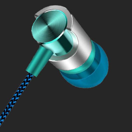 Fashion Braided Wired Stereo Sound Volume Control Phone Laptop In-ear Earphones