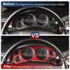 Red Carbon Fiber Dashboard Speed Meter Cover Trim For Avalanche & Tahoe 2007-13