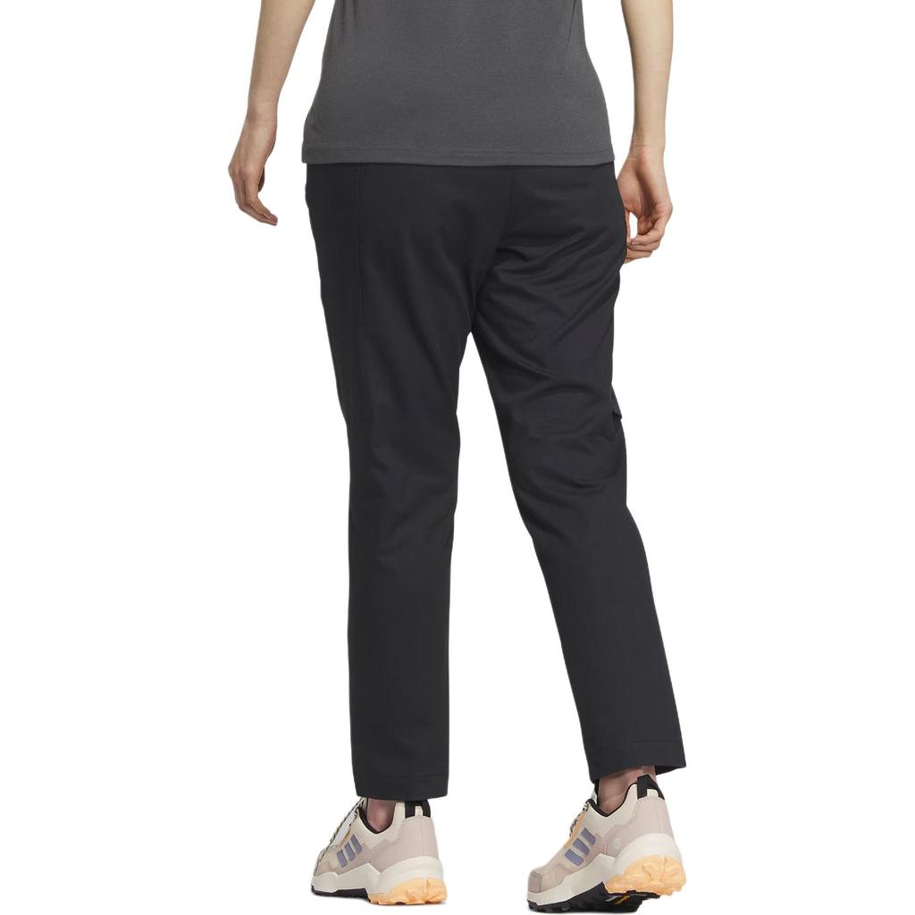 adidas Solid Color Outdoor Sun Protection Straight Leg Sports Pants Men Pants Black IL8903