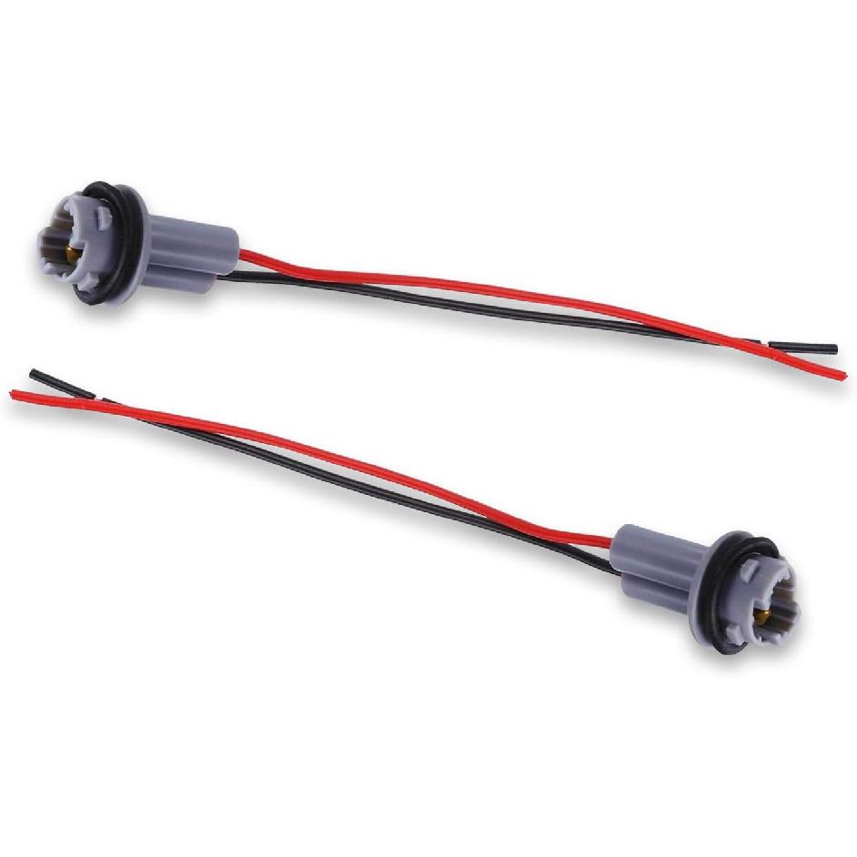 2 PCS T15 Harness Pigtail Socket, T10 T13 T15 Car Light Bulb Wire Wiring Harness Socket Connector, for Bulbs Turn Signal Lights Brake Lights