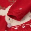 DAVE&BELLA Kids' Red Christmas Knit Sweater