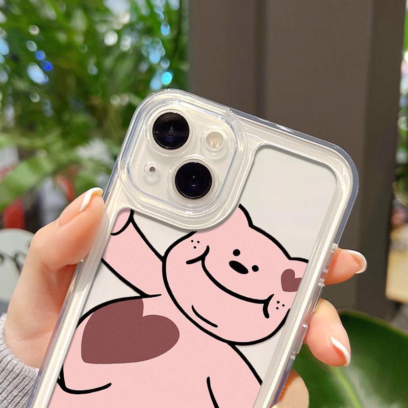 Cute Cartoon Clear Phone Case For Iphone 11 Case For Iphone Xr Xs 11 12 13 Pro Max Mini 7 8 Plus X Se 2022 Shockproof Cover Capa