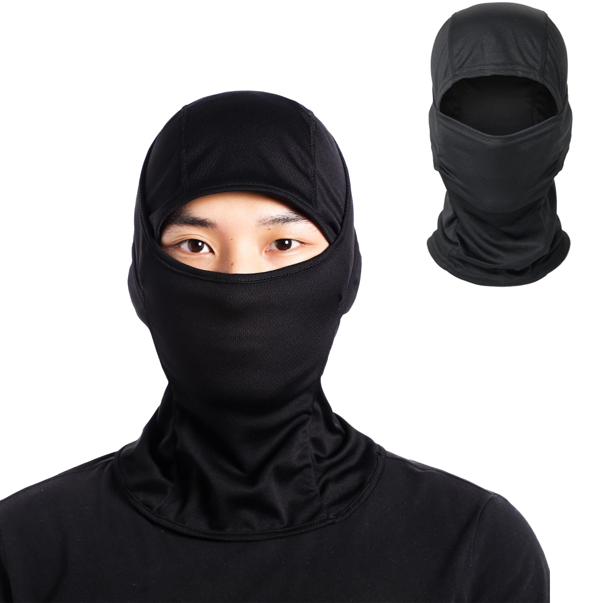 

Coverluck Набор шлем и лицо УФ защита тонкое лицо шея и от солнца для и лето 2 предмета балаклавы, подшлемники, маски, защита, накидки, щитки, чёрный