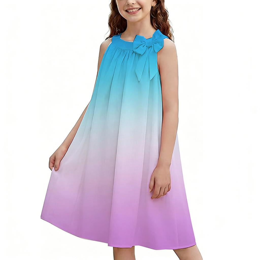 Children's Fashion Dress, Sleeveless Casual Loose Thin And Light Camisole Dress