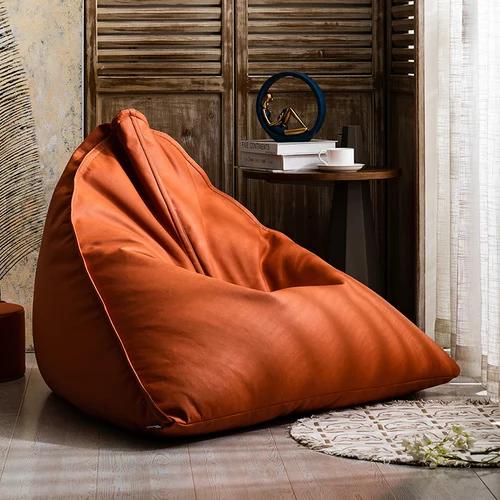 Japanese Lazy Sofa Tatami Bean Bag Balcony Lying Light Luxury Leather Children's Reading Single Chair