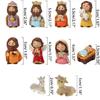 Christmas Manger Decoration Set Cartoon Jesus Holy Bedroom Living Room Decor