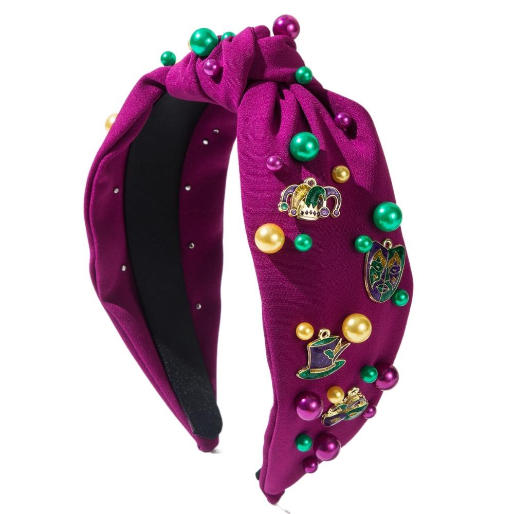 Hand Sewn Rhinestone Knot Hairband Bead Inlaid Crystal Beads Hair Band  Hair Accessories