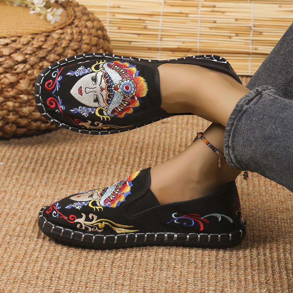 Fashion Fashion Designer Women's Flat Loafers Casual Cotton Comfortable Ladies Flat Shoes Slip-on Shoes Mujer De Pisos  Lolita Shoes