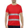 Men's Round-neck Quick-drying Reflective Outdoor Construction Environmental Sanitation Safety Building Labor  Reflective Work Clothes Short-sleeved To