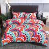 3pcs Boho Bedding Set Striped Geometric Duvet Cover and Pillowcases in Brown Ethnic and Traditional Style Soft Cozy Quilt Covers