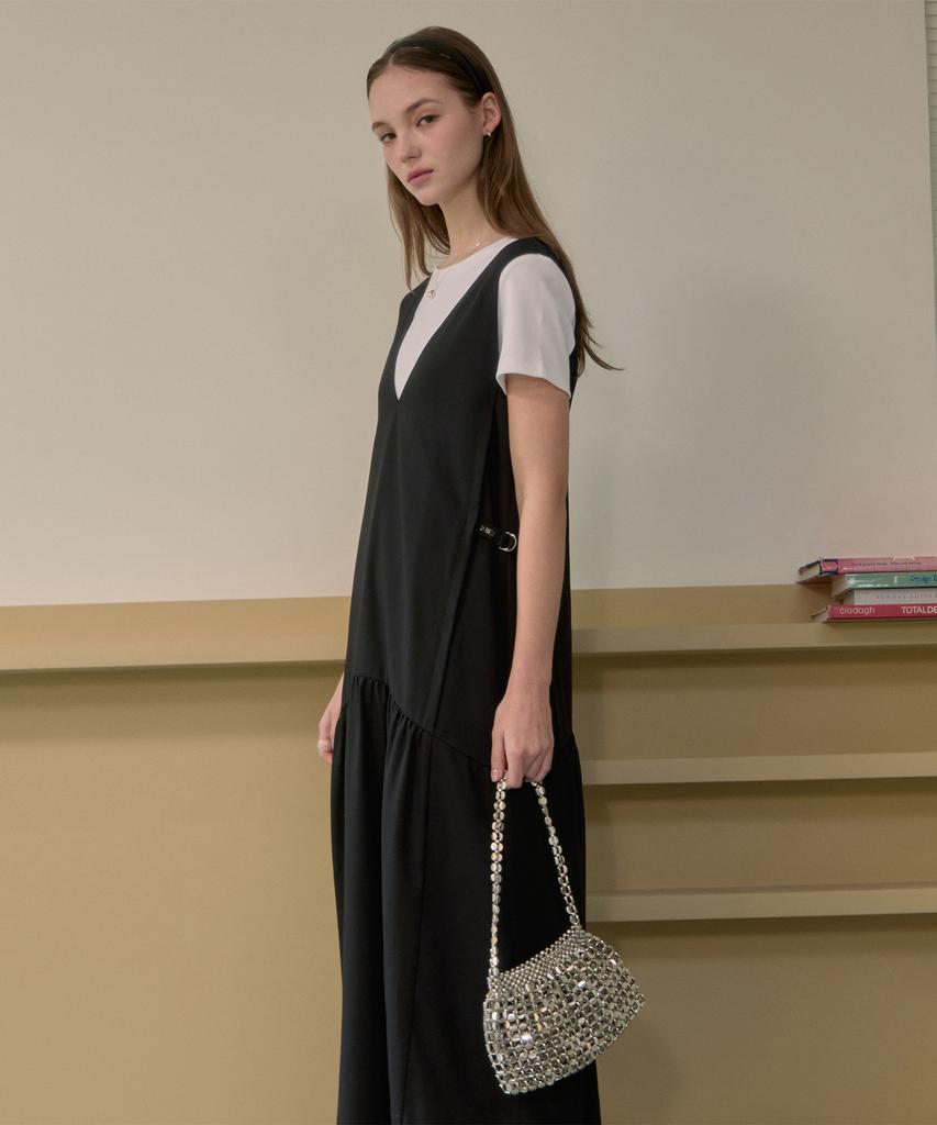 Jucy Judy V-Neck Sleeveless Dress Jzop320C