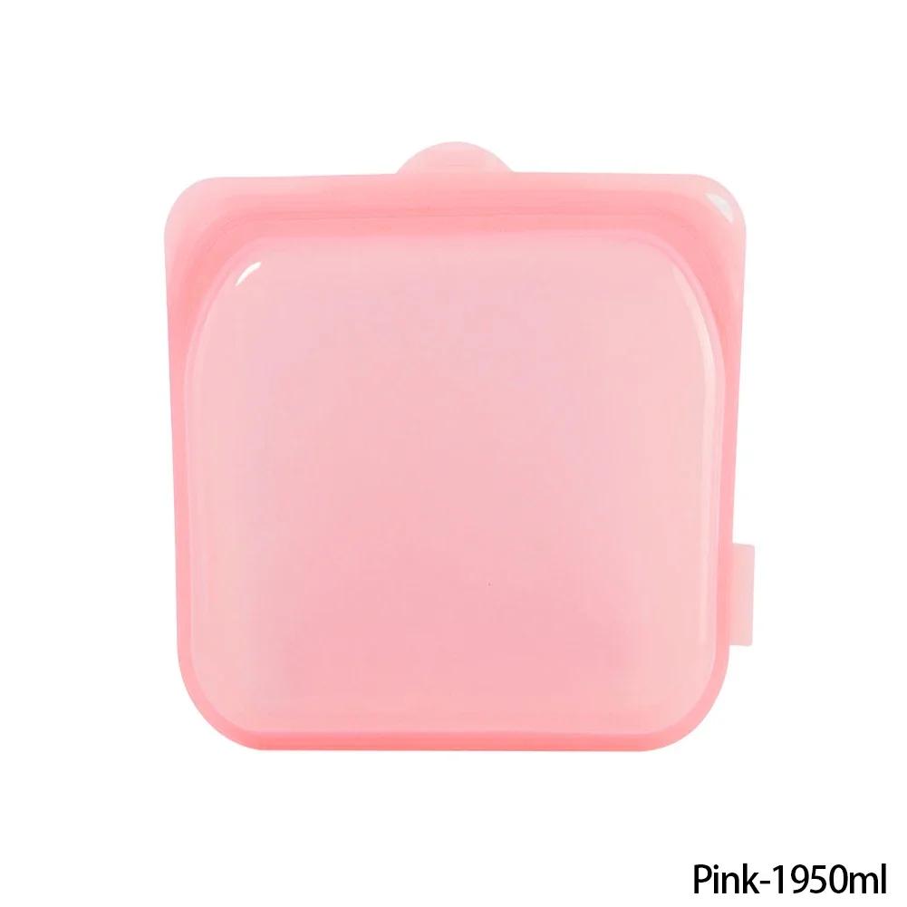 1 buc. Pungă Alimentară Reutilizabilă din Silicon, Container Alimentar pentru Congelator, Rezistent la Căldură, Etanș, Pungi pentru Păstrarea Prospețimii, Pungi de Sigilare pentru Sub-ambalare