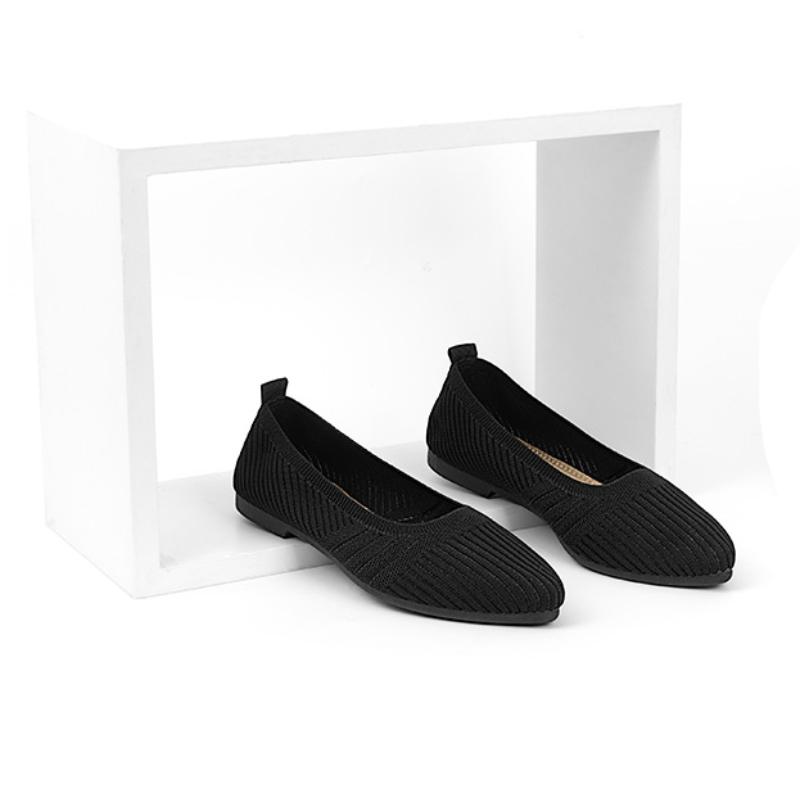 Women's Ballet Flats Mesh Pointed Toe Sneakers Ladies Breathable Comfortable Dressy Women Slip On 4 Seasons Flats Shoes