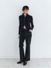 KOBKINO Cloud Leather Boots Cut Pants (Black)