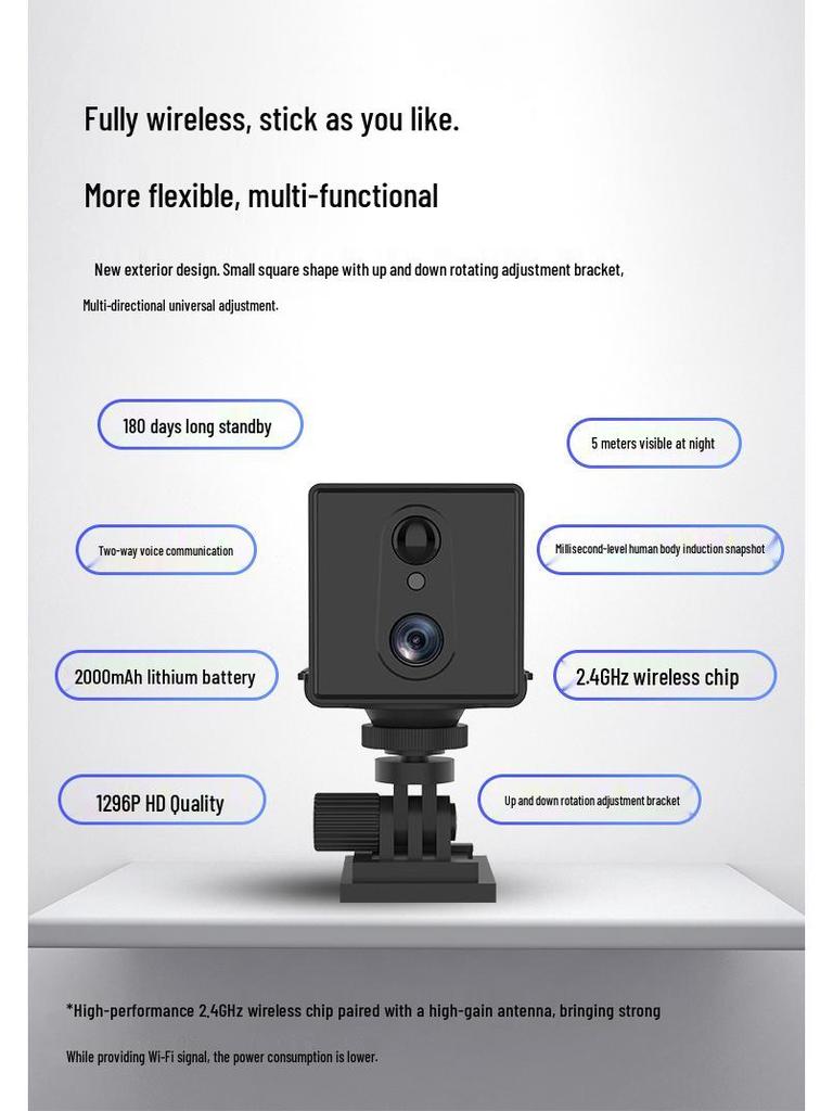 Okam300 Indoor 4G HD Remote Security Camera with Battery