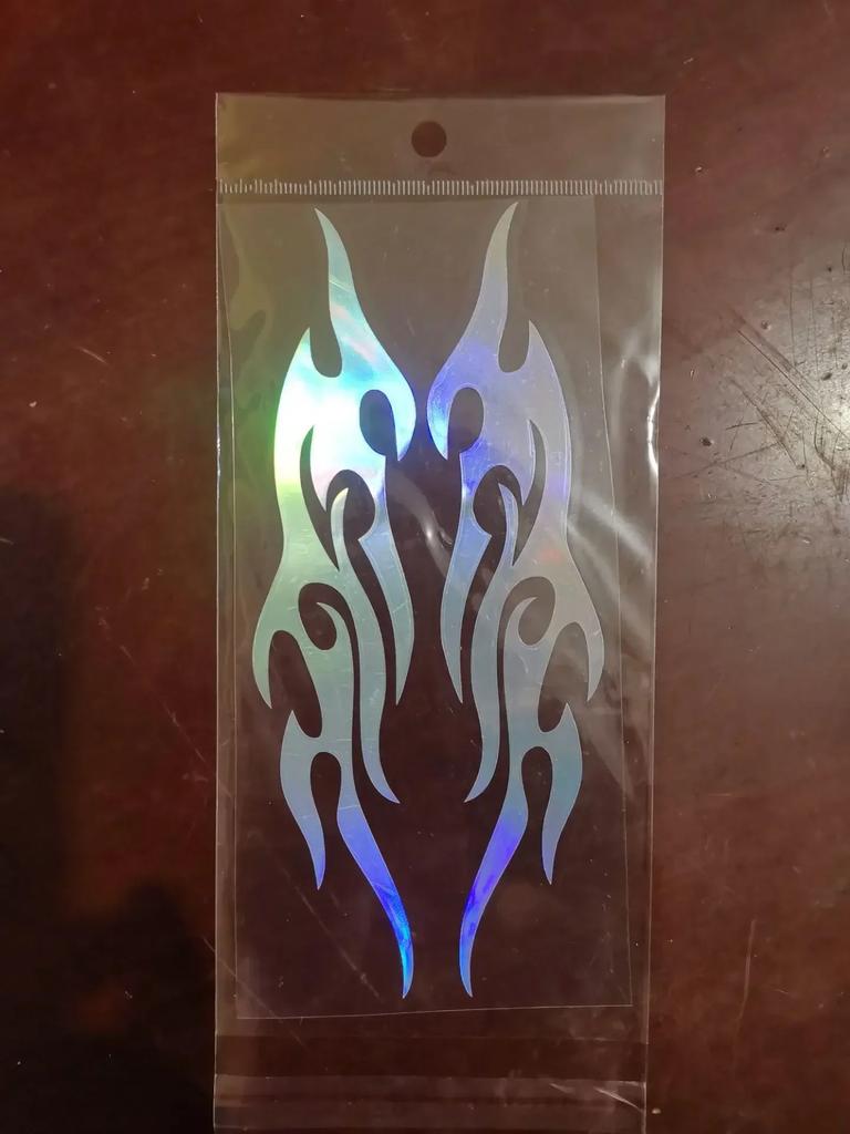 Evrensel Kendin Yap Alev Vinil Çıkartma Etiketi Su Geçirmez Araba Motosiklet Benzin Deposu İçin Su Geçirmez Motosiklet Alev Çıkartma Kiti Çıkartmalar