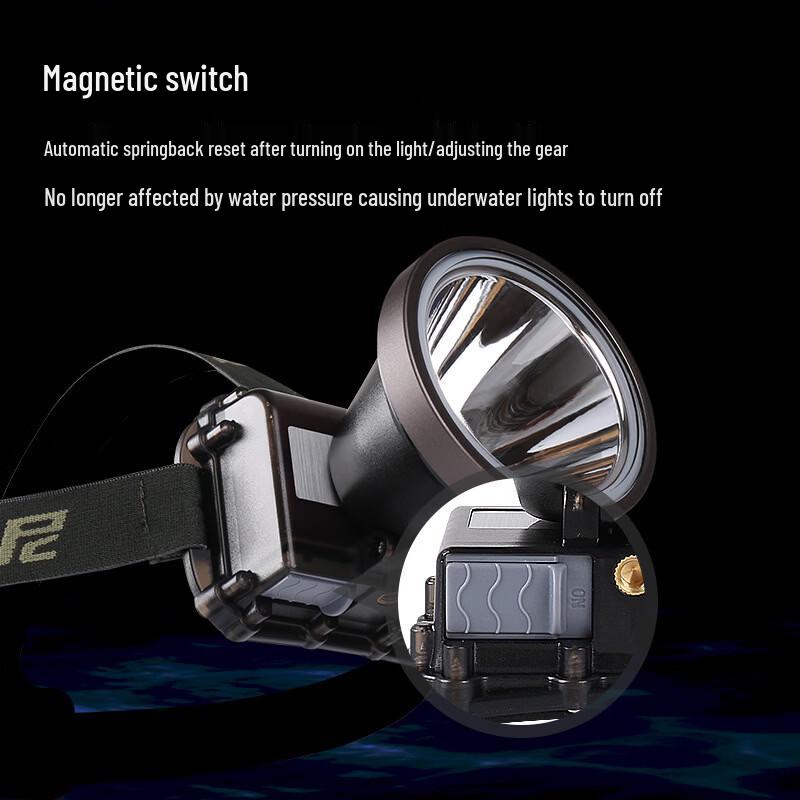 Nufeng Q7 Rechargeable Diving Headlamp
