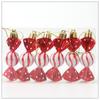 6pcs Plastic Christmas Hanging Decoration Multicolor Red Gold Xmas Baubles New Xmas Ornament Ball